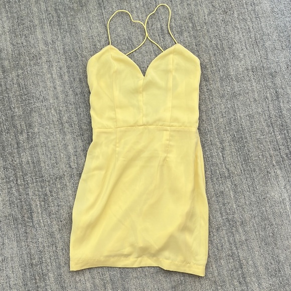 Superdown Yellow Mini Dress - Picture 2 of 4